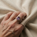 Otilia Violet Lumina – sormus ruusukullanvärinen
